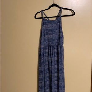 Blue maternity dress